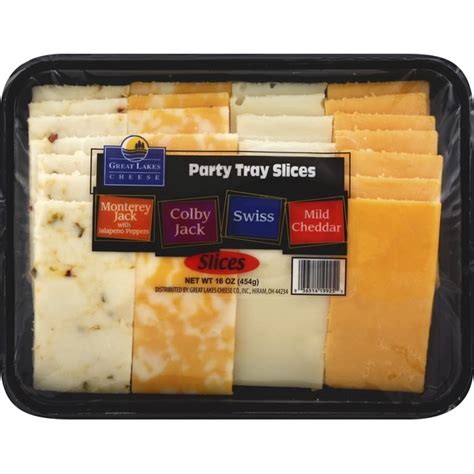 Great Lakes Cheese Party Tray Slices Variety 16 Oz Instacart