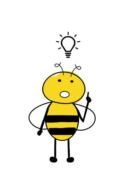 240 Smart Bee Cartoon Stock Illustrations Royalty Free Vector