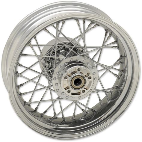 Drag Specialties Chrome Rear X Spoked Laced Wheel W Abs