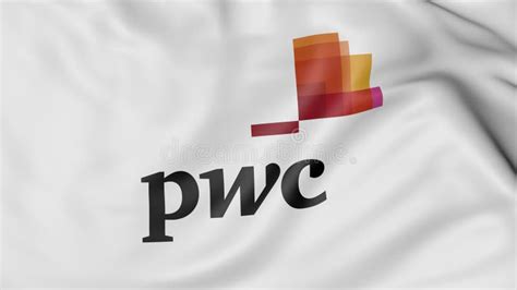 Pricewaterhousecoopers Pwc Logo On The Screen In A Meeting Room Editorial 3d Rendering