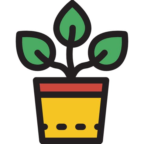 Plant Detailed Rounded Lineal Color Icon