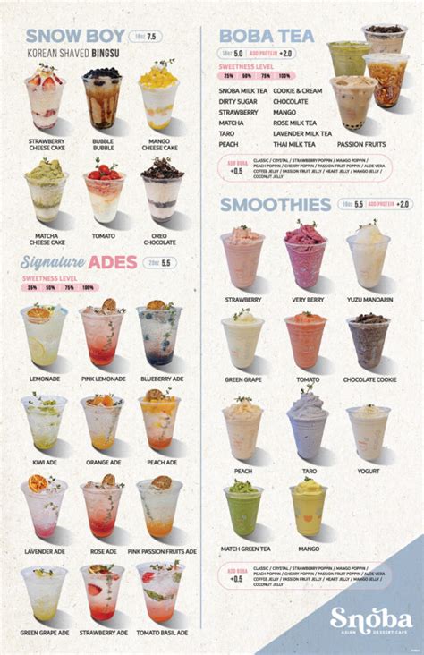 Menu – Snoba