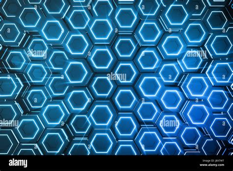 Blue Honeycomb Background