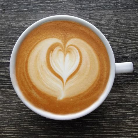 Top View Of A Mug Of Latte Art Coffee 3279236 Stock Photo At Vecteezy