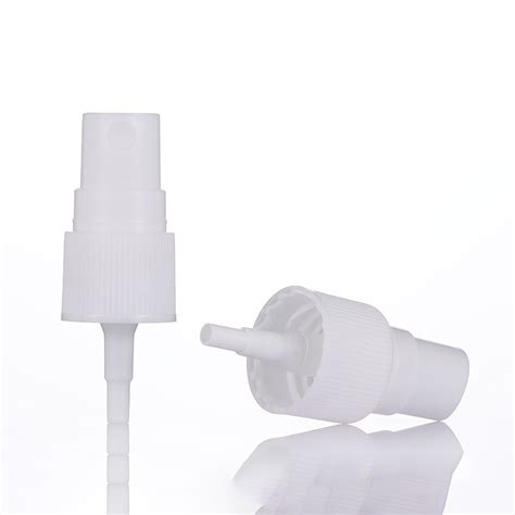 24 410 White Transparent Ribbed Plastic Fine Mist Sprayer For Perfume