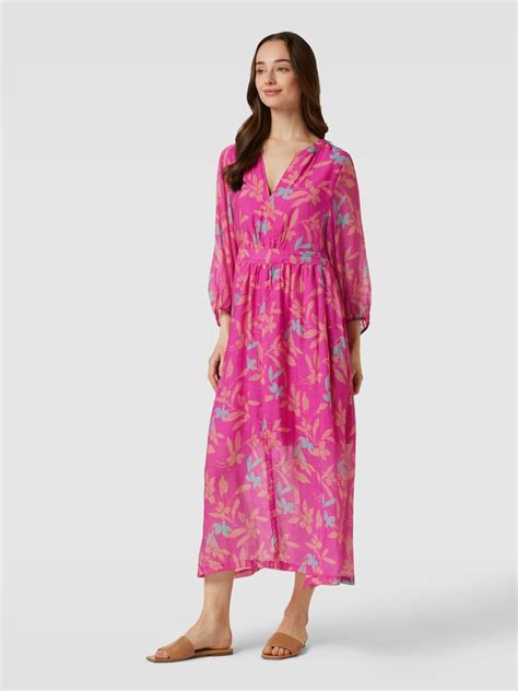 Jake S Collection Maxikleid Mit Allover Muster Fuchsia Online Kaufen