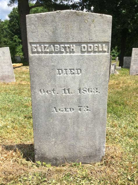 Elizabeth Odell okänd 1863 Find a Grave äreminne