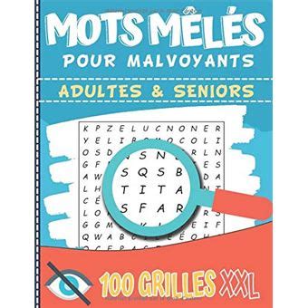 Mots Mêlés pour Malvoyants Pour Adultes et personnes âgées 111