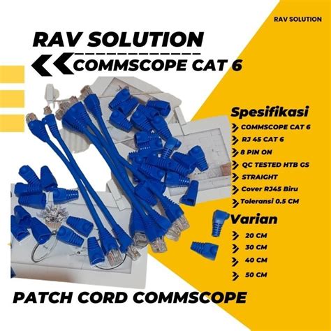 Jual Commscope Cat Patch Cord Commscope Cat Custom Handmade