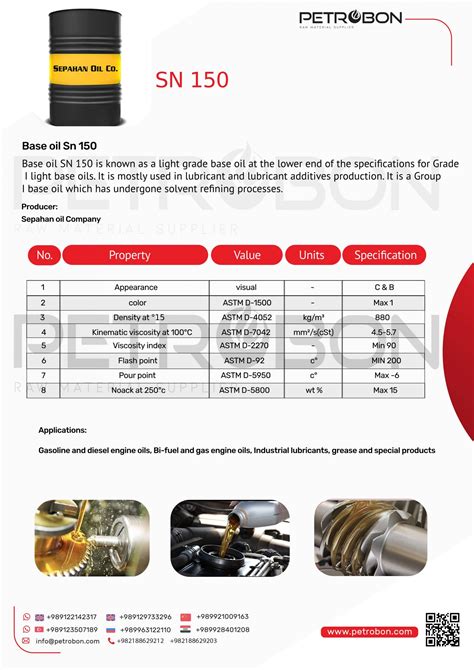 base oil SN 150 | PETROBON TRADING