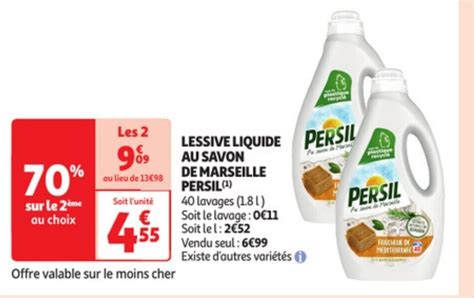 Promo Lessive Liquide Au Savon De Marseille Persil Chez Auchan