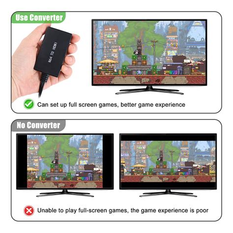 N64 To HDMI Converter Adapter HD Cable For Nintendo 64 Gamecube Super