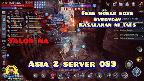 Mir Dumadami Na Kaming Chocolates Asia Server Free World Boss