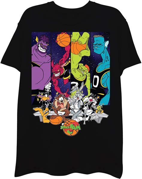 Space Jam Mens Classic Shirt Tune Squad Marvin Bugs Bunny Tee S