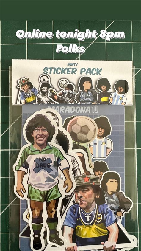 Maradona Sticker Pack A Guy Called Minty