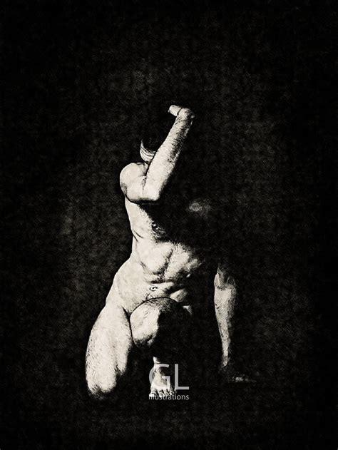 Male Erotica Art Nude Print Gay Artwork Gay Art Body Prints Male Figure Art Human Body Art