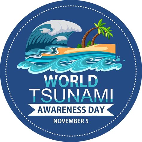 World Tsunami Awareness Day 11668288 Vector Art at Vecteezy