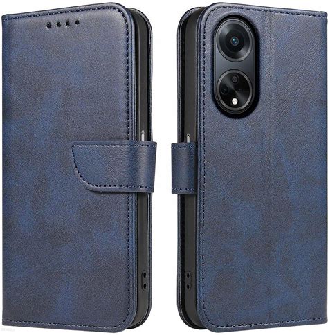 Krainagsm Etui Do Oppo A98 5G Skórzane Skin Case Szkło 9H Etui na