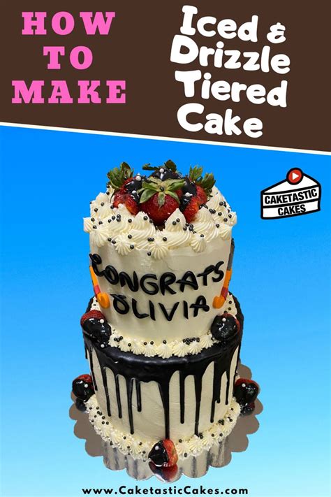 Stack And Decorate A Simple Cake Design Simple Cake Designs Cake How To Make Cake