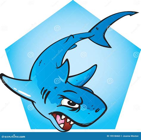 Angry Shark Cartoon Stock Image | CartoonDealer.com #51688879