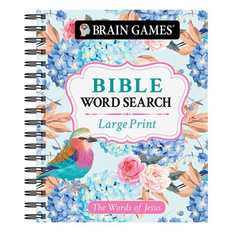 Brain Games Large Print Bible Word Search The Words Of Jesus Pilbooks