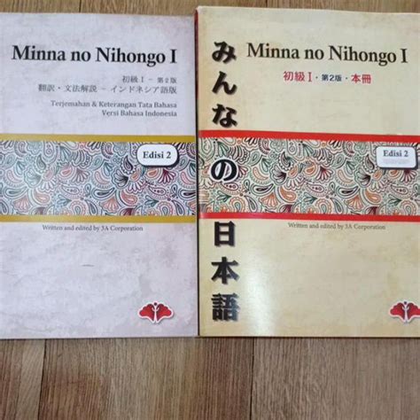 Jual Sudah READY Minna No Nihongo 1 Dan Terjemahan Edisi 2 Satu Set