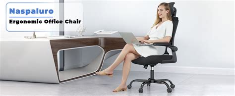 Naspaluro Ergonomic Office Chair High Back Desk Chair With C Shape