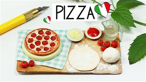 Polymer Clay Pizza Baking Scene Tutorial Polymer Clay Food Clay