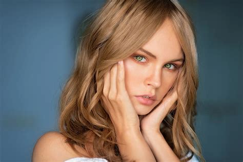 Hd Wallpaper Models Anastasiya Scheglova Blonde Girl Green Eyes