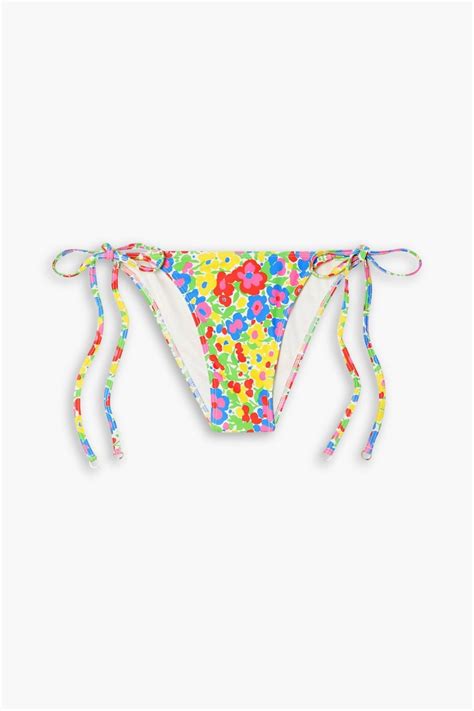 FAITHFULL Leo Floral Print Low Rise Bikini Briefs THE OUTNET
