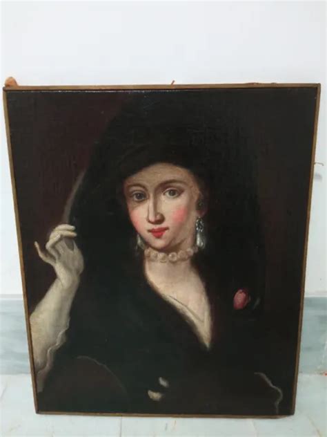 TABLEAU ANCIEN HUILE sur toile Portrait de femme XIXème EUR 700 00