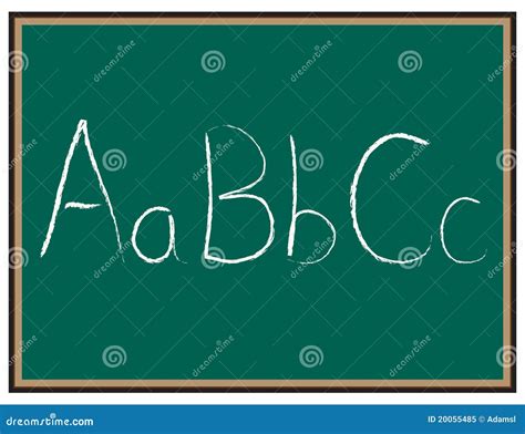 Abc Letters On Chalkboard Stock Vector Illustration Of Background