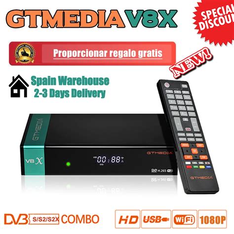 Hot Sale Gtmedia V8x Satellite Decoder Gtmedia V7 S2x Dvb S2x Built In