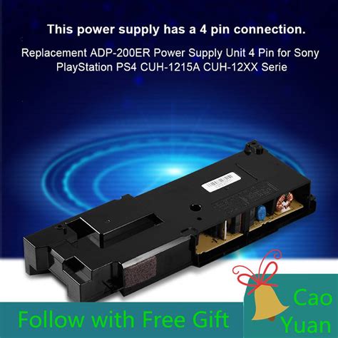 Ready Stock Adp 200er Power Supply Unit 4 Pin For Ps4 Cuh 1215a Cuh