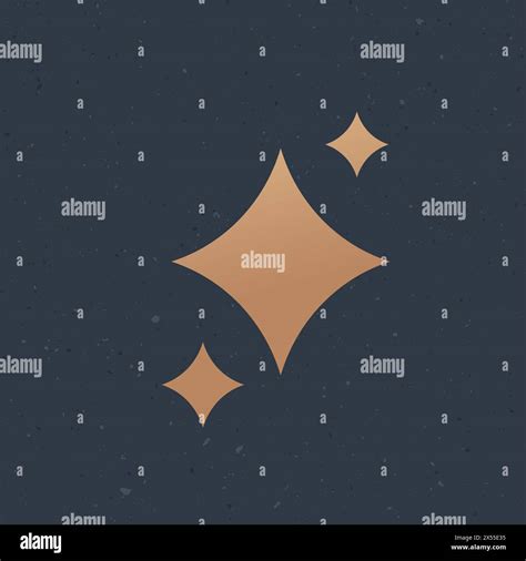 Shine Stars In Linear Style Clean Star Icon Stock Vector Illustration