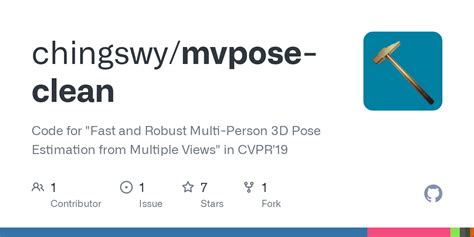 Github Chingswy Mvpose Clean Code For Fast And Robust Multi Person