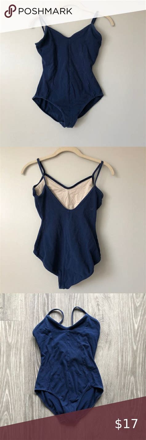 Mirella Camisole Princess Seam Leotard Navy Blue Dance Leotards Black Camisole Leotards