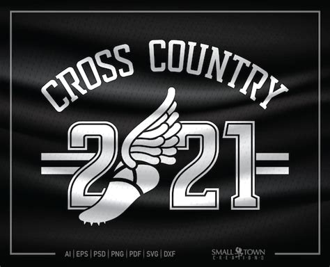 Cross Country Team Logo Sports Design Cross Country Runner Etsy