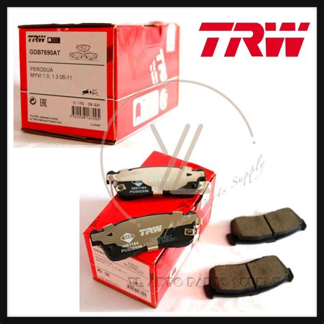 Perodua Myvi Trw Front Disc Brake Pad Gdb