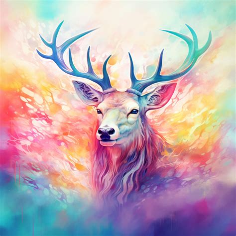 Illustration Artistiques Deer 1 Europosters