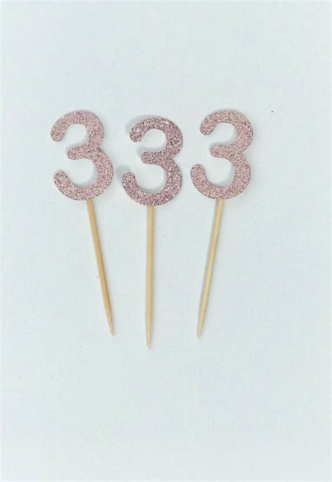 Age Cupcake Toppers Number Cupcake Toppers Numerical Cupcake Etsy