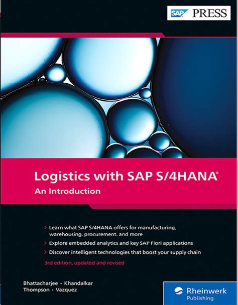 Sap Press Logistics With Sap S Hana An Introduction Rd Edition