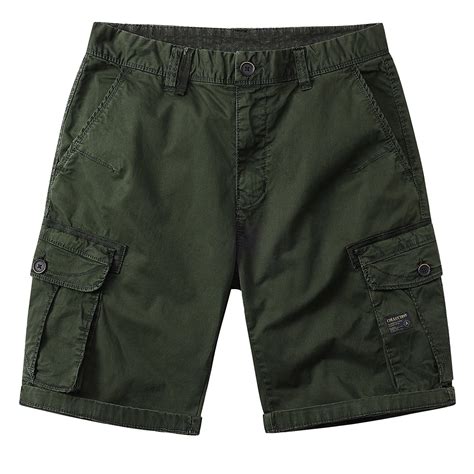 Jumesgu Mens Cargo Shorts Elastic Waist Cargo Shorts For Mens