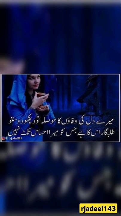 Mere Dil Ki Wafaon Ka Hosla To Dekho💔 Urdu Status Poetry