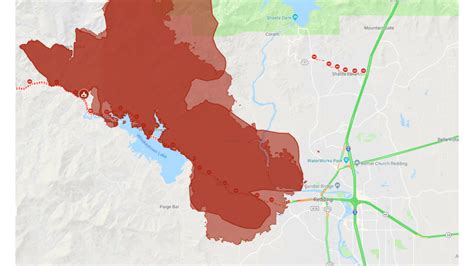 Interactive Map A Look At The Carr Fire Burning In Shasta County