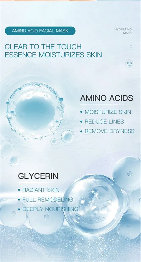 Wholesale 8x Amino Acids Facial Mask 10 Pcs Moisturize Repairing ...