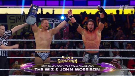 The Miz And John Morrison Win Smackdown Tag Titles At Wwe Super