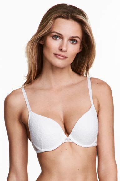 2 Pack Push Up Bras White Black Ladies Handm Gb