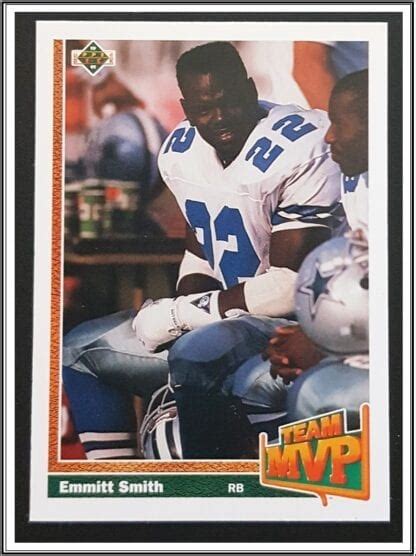 Emmitt Smith Upper Deck 1991 Nfl Trading Card 456 Dallas Cowboys