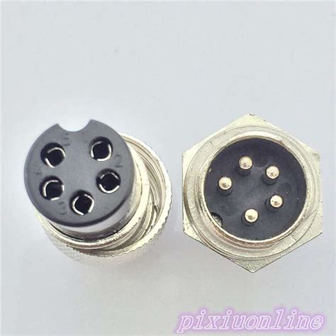 Set Gx Pin Male Female Diameter Mm L Y Circular Connector